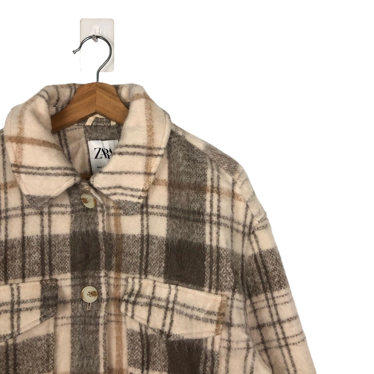 Flannel VINTAGE WOOL FLANNEL JACKET TARTAN DESIGN ZARA Size US M / EU 48-50 / 2 - 5 Thumbnail