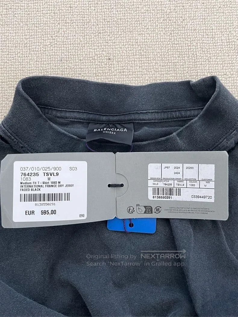 Balenciaga Balenciaga Solid Crew Neck T-Shirt. Size US M / EU 48-50 / 2 - 4 Thumbnail