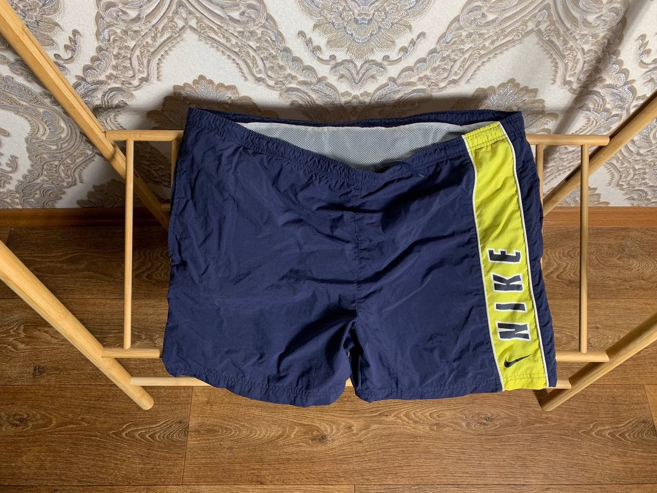 Nike × Vintage VERY RARE NIKE BIG LOGO SHORTS SWOOSH DRILL Y2K 90s RETRO Size US 36 / EU 52 - 4 Thumbnail
