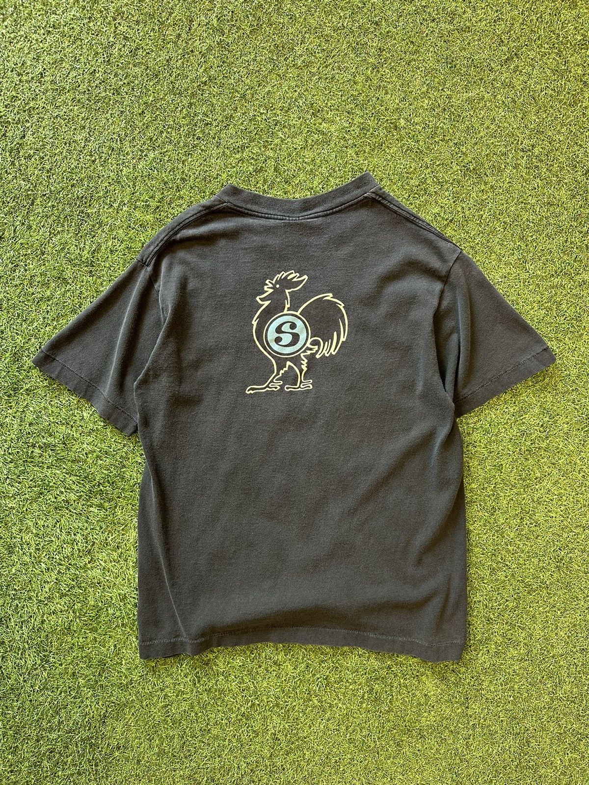 Stussy × Vintage Vintage Stussy 90s Rooster Tshirt | Grailed