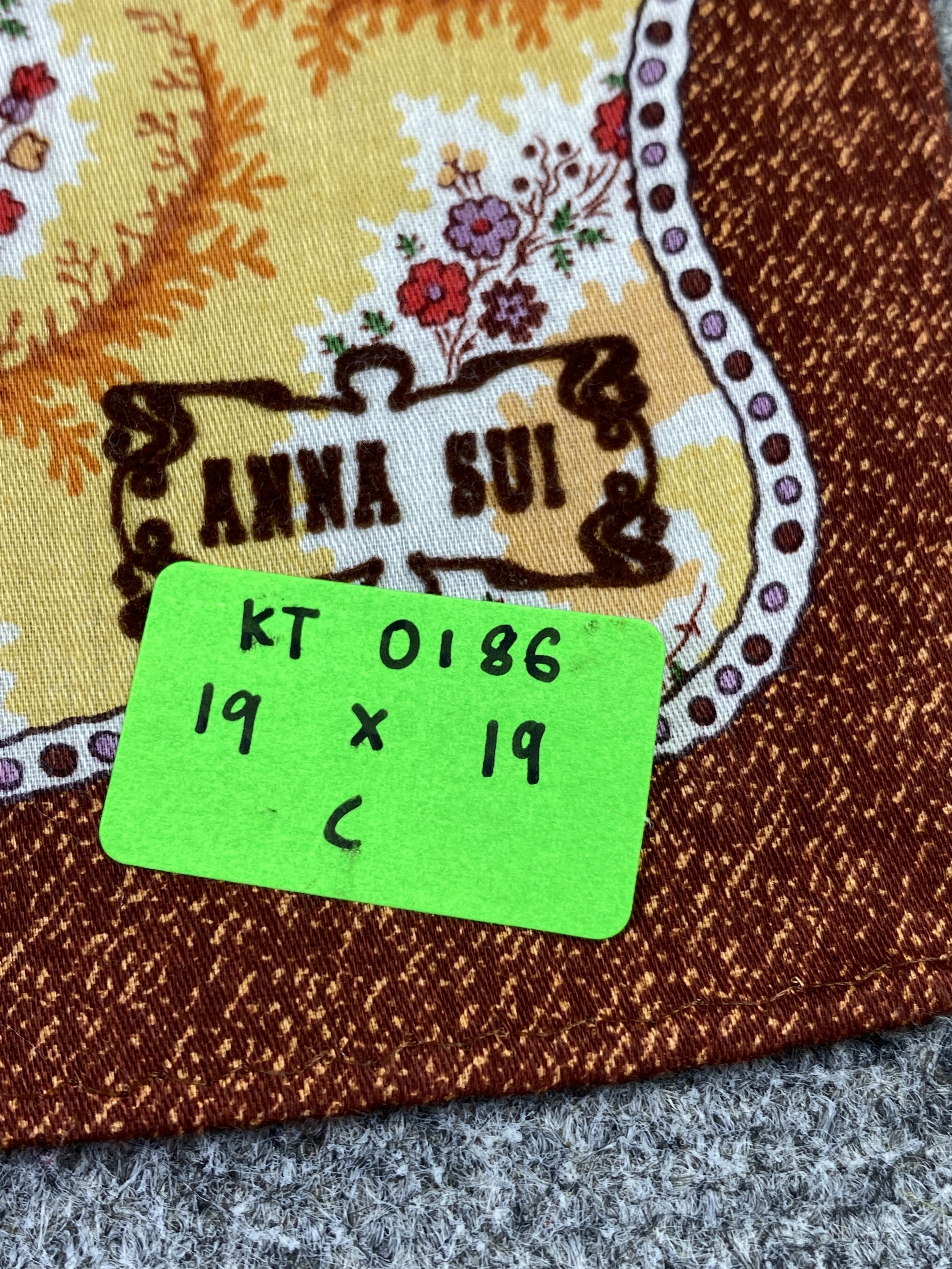 Vintage Vintage Anna Sui Handkerchief / Neckerchief KT0186 Size ONE SIZE - 8 Thumbnail