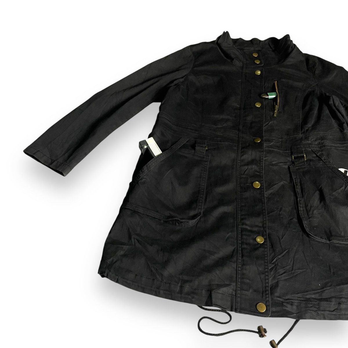 Japanese Brand × KMRii × Yasuyuki Ishii 🇯🇵 A.V.V STANDARD BONDAGE BUTTON UP FULL ZIP PARKA JACKET Size US M / EU 48-50 / 2 - 4 Thumbnail