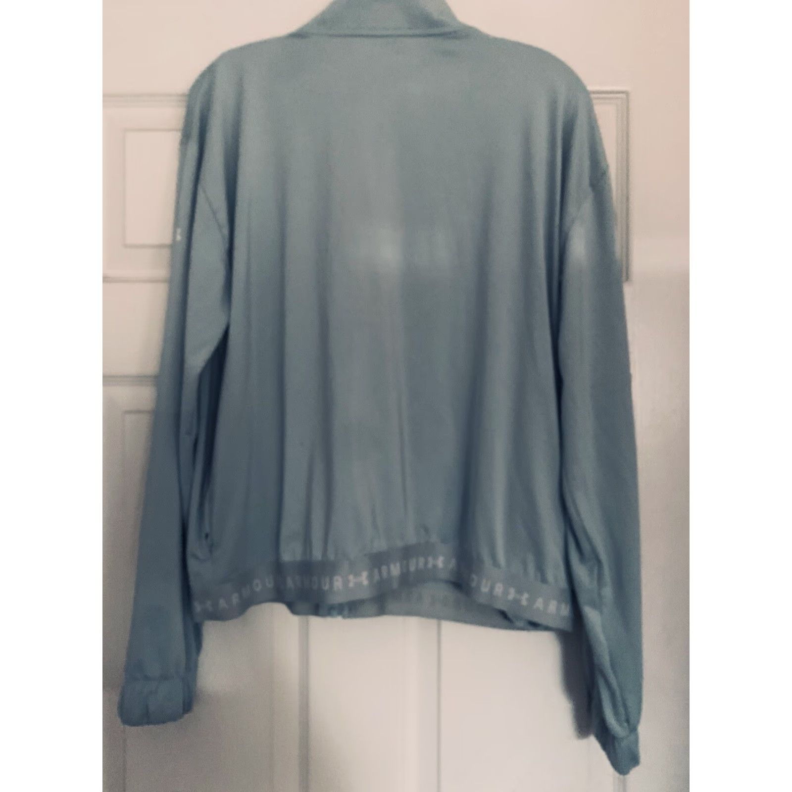 Under Armour UNDER ARMOUR Heatgear FULL ZIP TRACK JACKET BLUE L Women Size L / US 10 / IT 46 - 4 Thumbnail