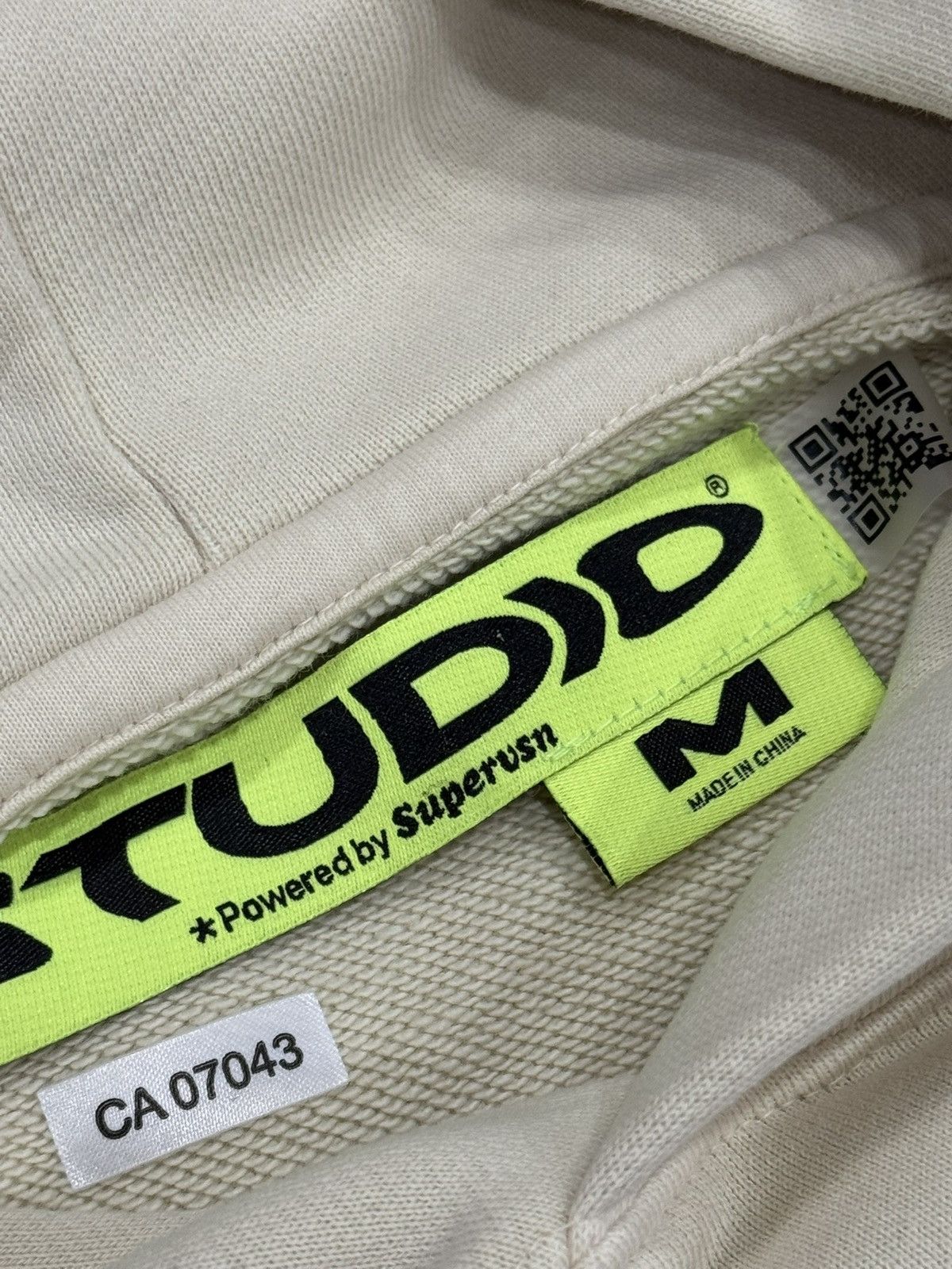 Supervsn Supervsn “Never Not Creating” Hoodie Cream Neon Green Size US M / EU 48-50 / 2 - 9 Thumbnail