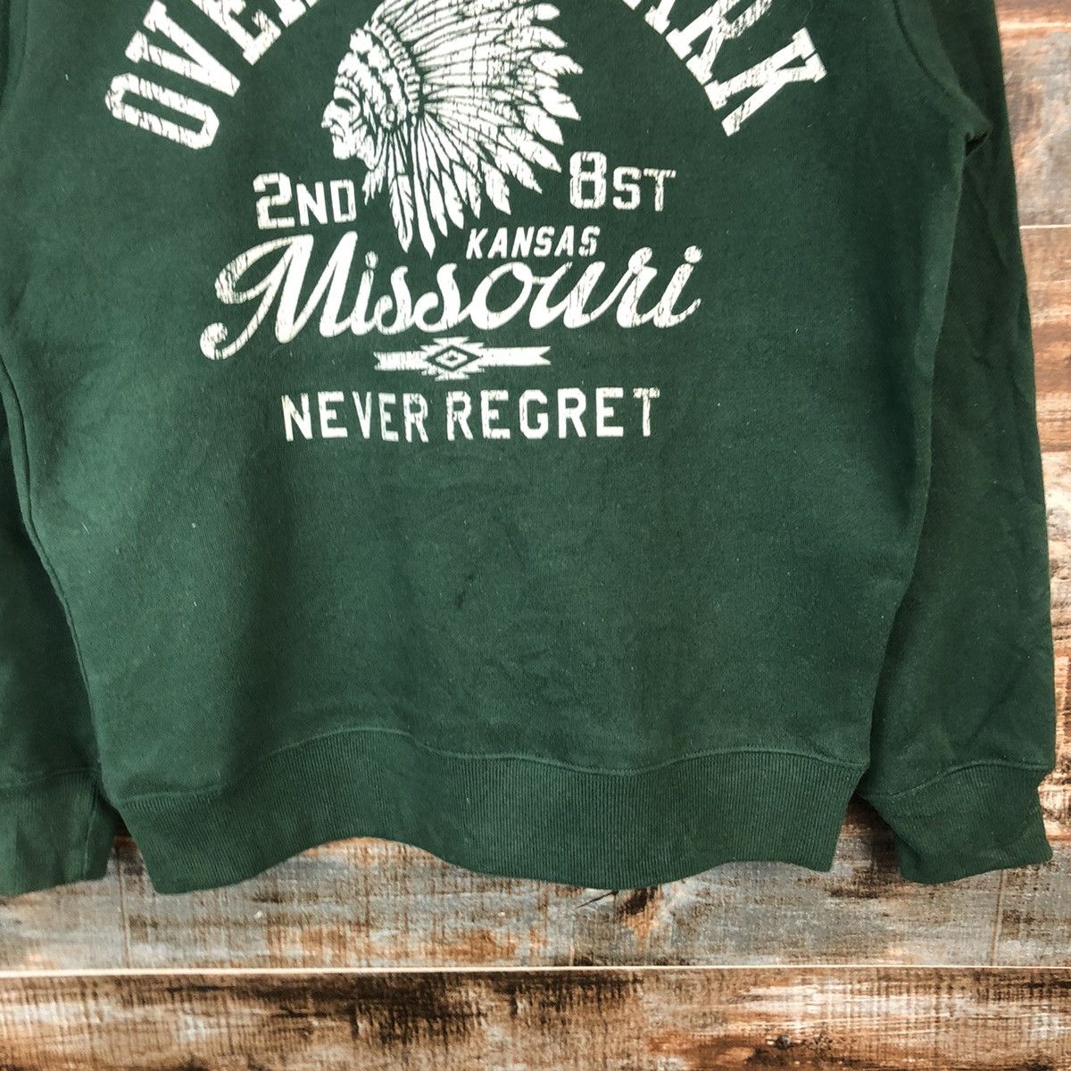 Japanese Brand Missouri Green vintage Sweatshirt #A2017 Size US S / EU 44-46 / 1 - 6 Thumbnail
