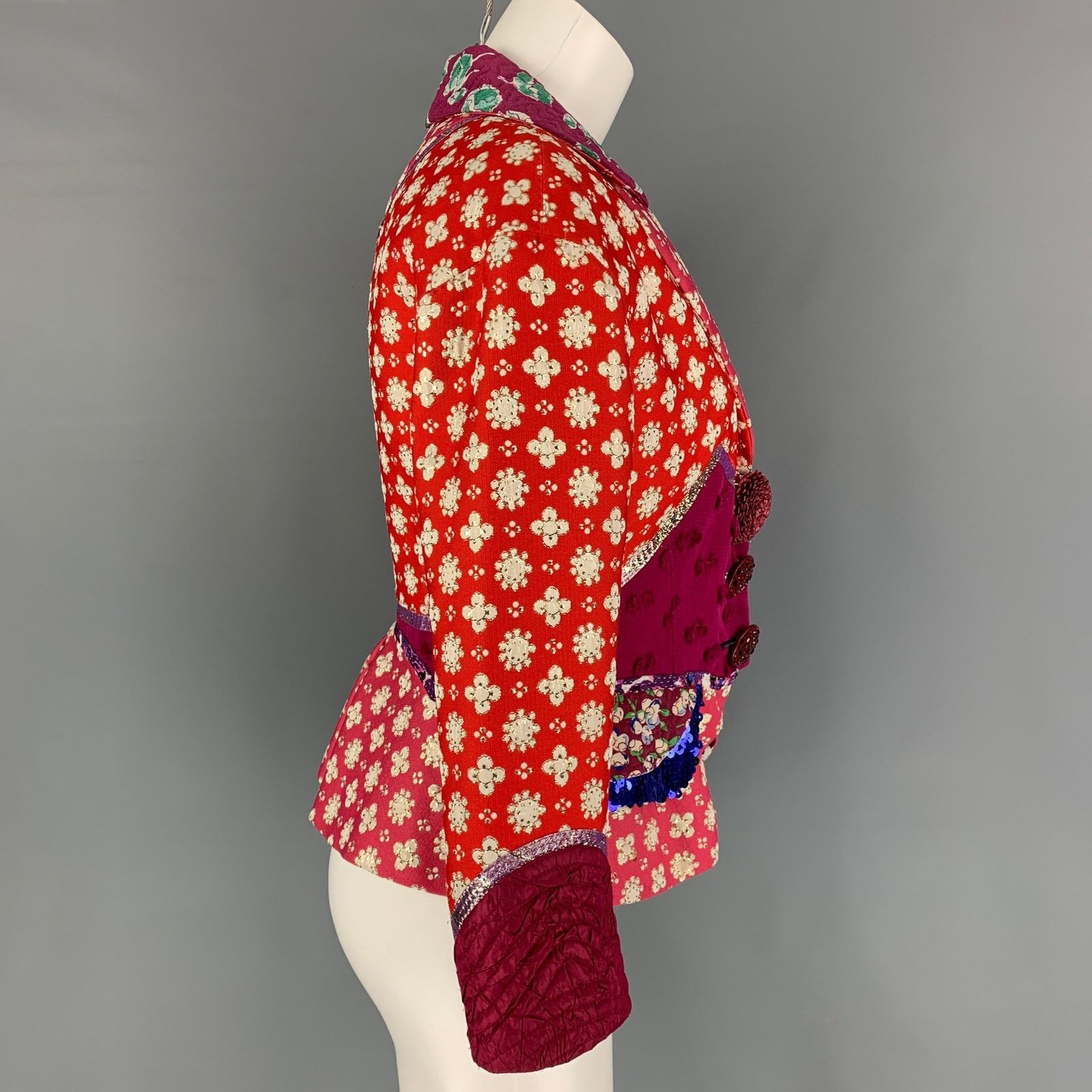 Louis Vuitton Size 6 Multi-Color Embroidered Polyester Blend Jacket Size M / US 6-8 / IT 42-44 - 3 Thumbnail