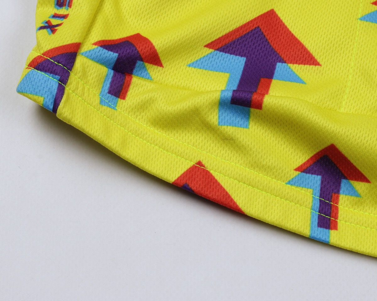 Vintage TWIN SIX Yellow Geometric Arrow Full Zip Cycling Jersey Size US L / EU 52-54 / 3 - 10 Thumbnail