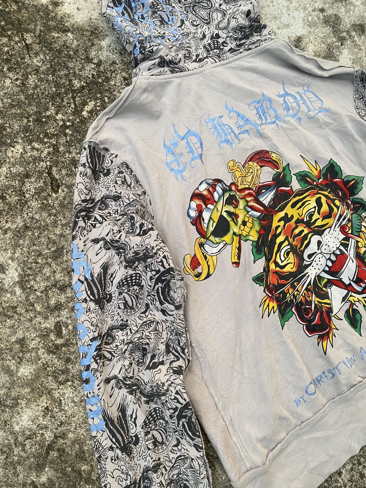 Ed Hardy Y2K Ed Hardy Cristian Audiger Lion Pirates Hoodie Size US M / EU 48-50 / 2 - 6 Thumbnail