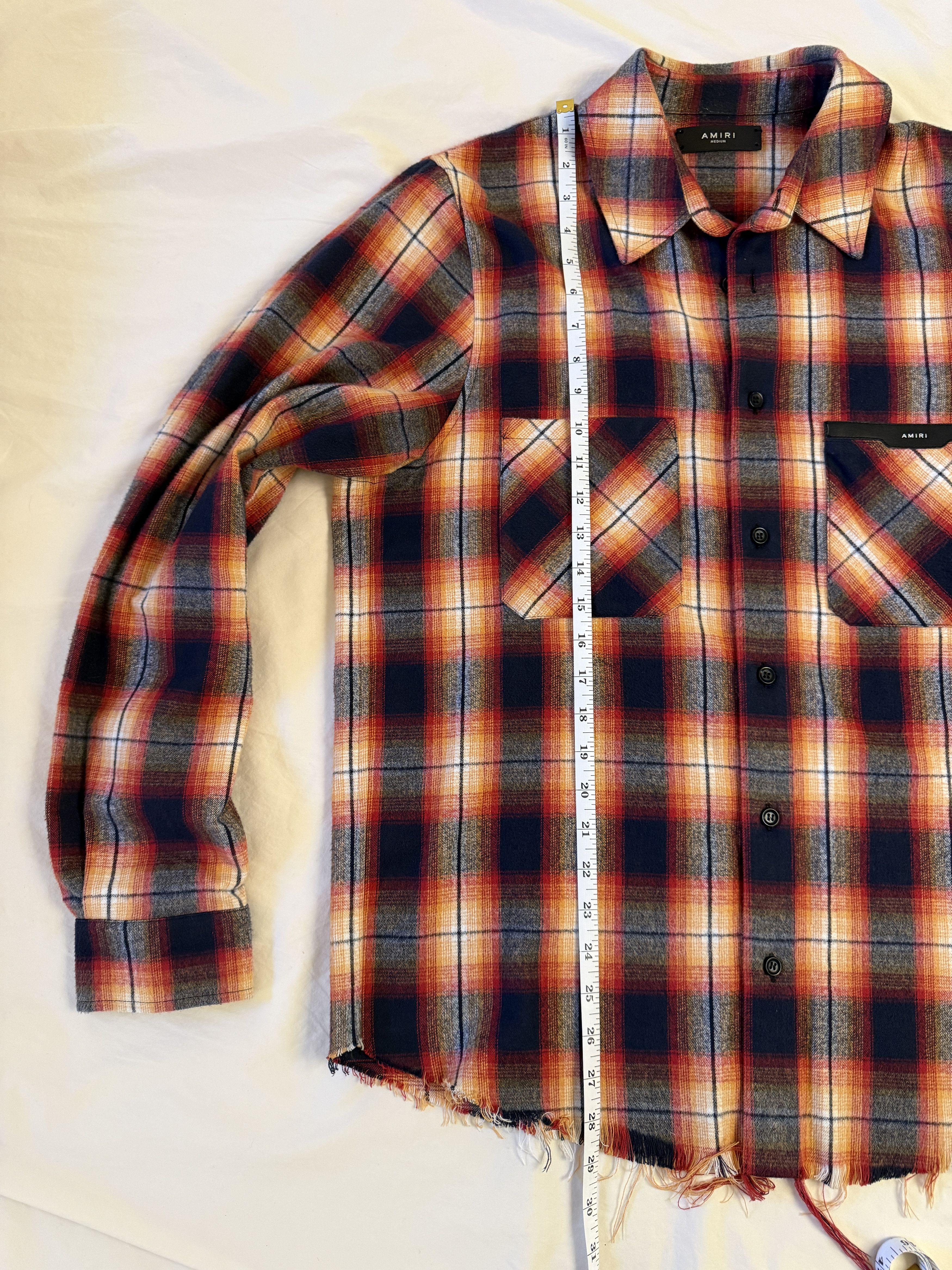 Amiri Amiri Core Leather Logo Flannel Size US M / EU 48-50 / 2 - 6 Thumbnail