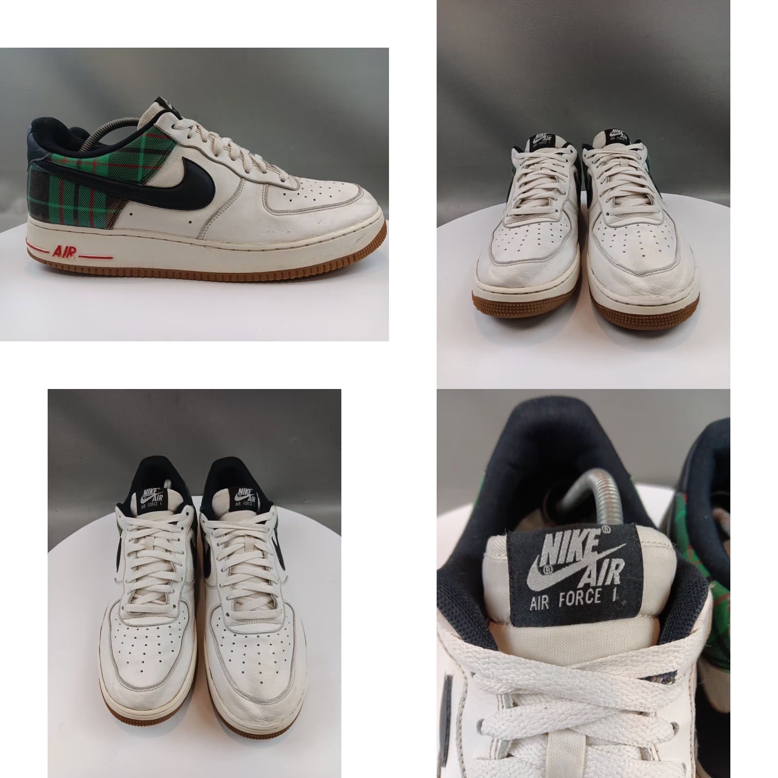 Nike Nike Air Force 1 Low ‘07 DV0791-100 Plaid Pale Ivory Stadium Green Mens Size 15 Leather Shoes Size ONE SIZE - 8 Thumbnail