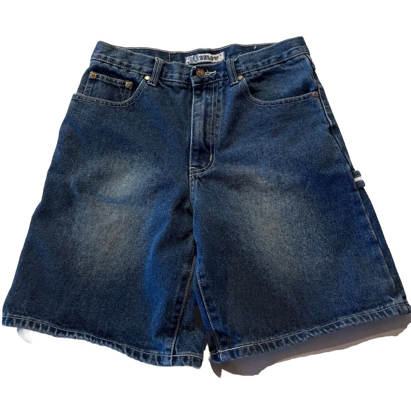 Other 30 Below Vintage Shorts Bermuda Men's Sz 29 Baggy Blue Denim Size US 29 - 1 Thumbnail