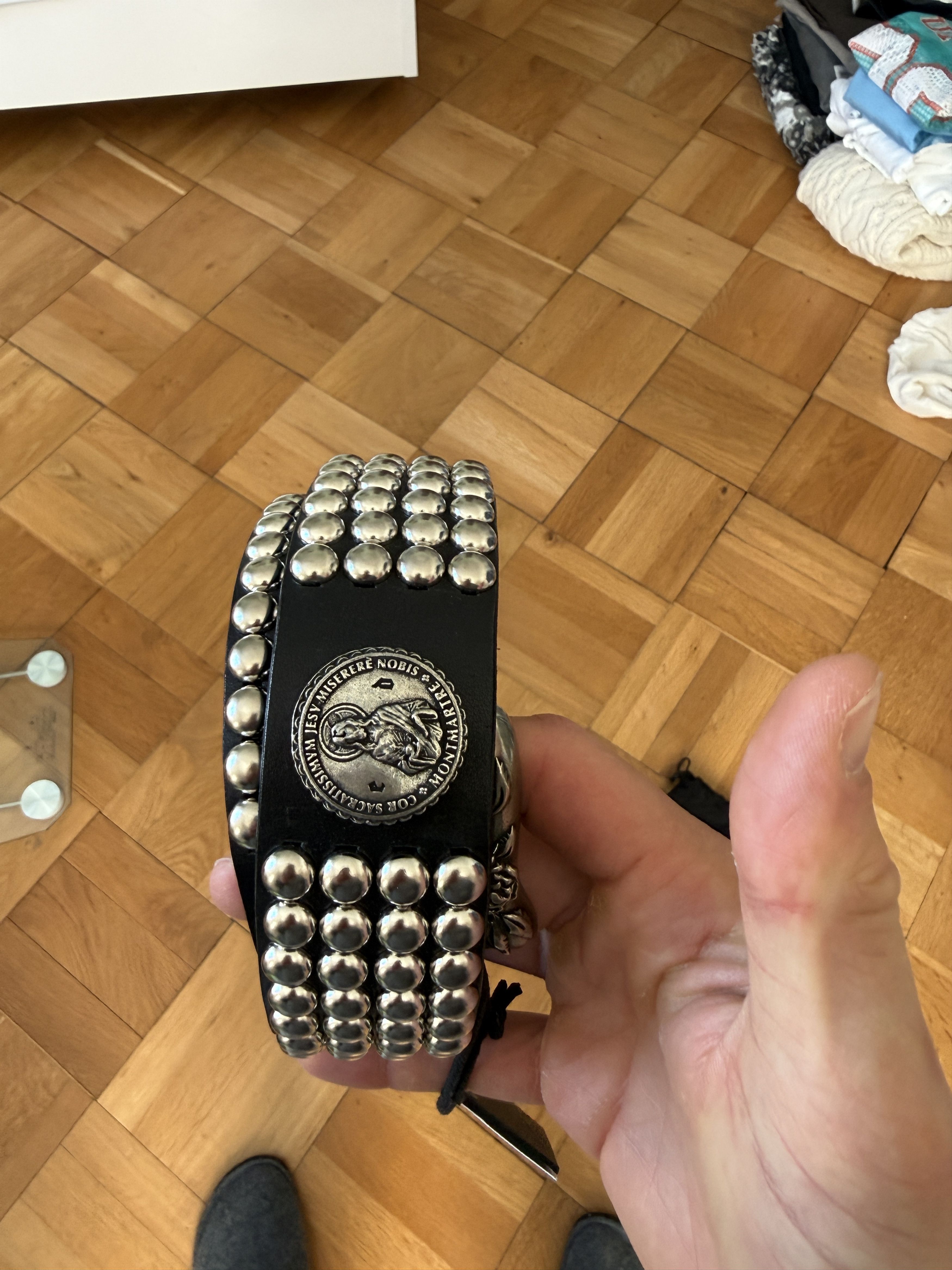 Enfants Riches Deprimes STUDS ROSE BUCKLE COIN BELT Size ONE SIZE - 6 Thumbnail