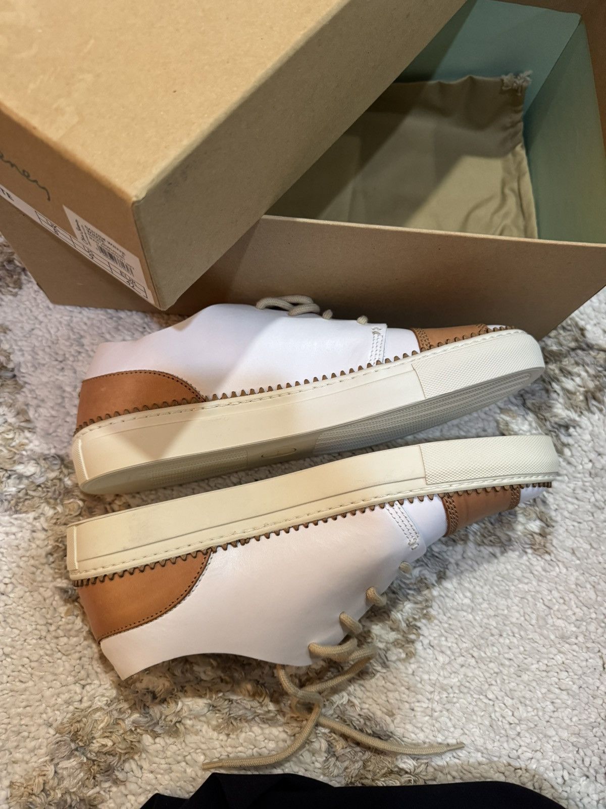 Oliver Sweeney Oliver Sweeney Hand Antiqued Leather Lightweight Trainers Size US 9 / EU 42 - 4 Thumbnail