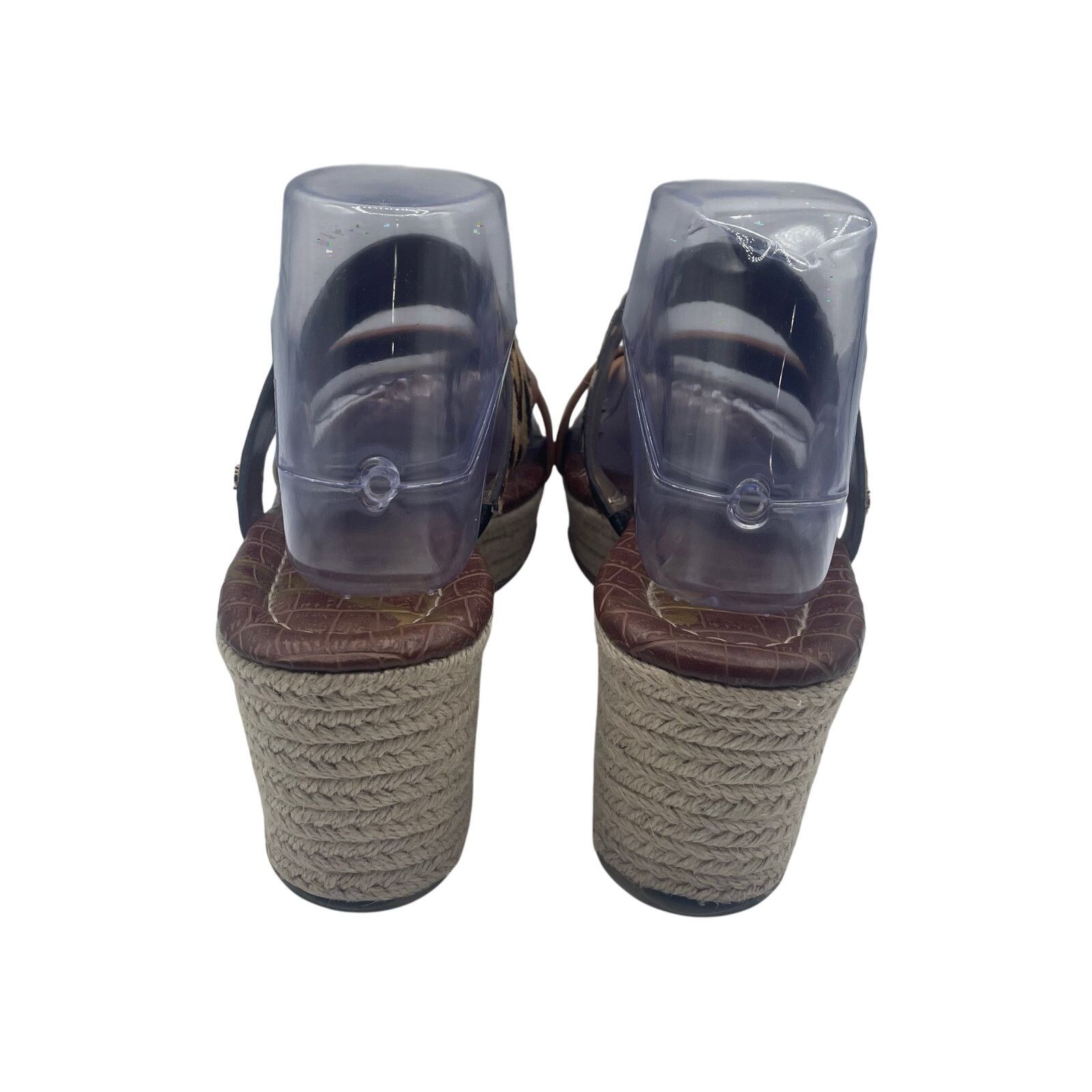 Sam Edelman Sam Edelman Raleigh Leopard Print Espradrille Wedge Sandal 8 Size US 8 / IT 38 - 3 Thumbnail