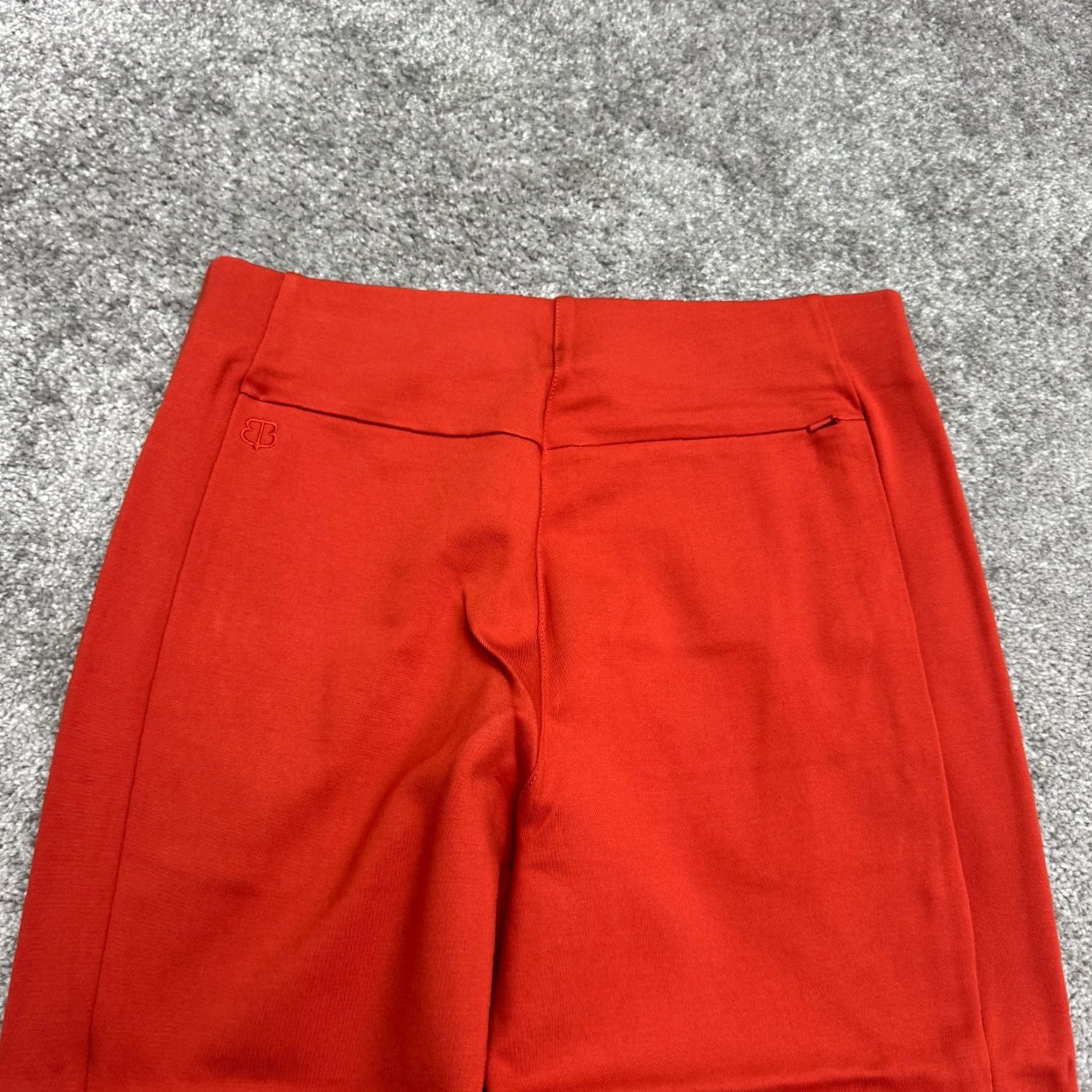 Rusty VINTAGE Betabrand Women’s Pants Dress Pants Straight Leg Casual Workwear Fall Spring Summer Winter Medium Red Nylon Rayon Spandex 26in Inseam Size 32" / US 10 / IT 46 - 6 Thumbnail