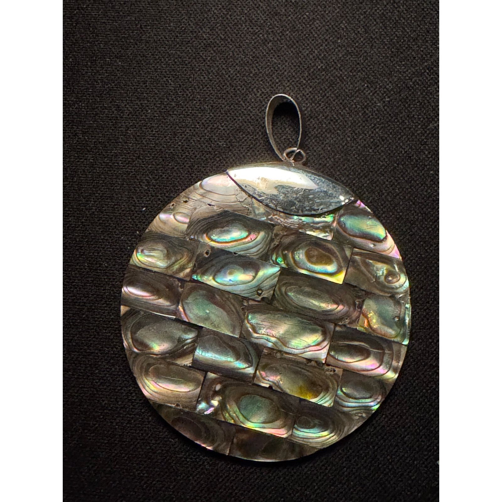 Other Vintage Abalone Large Circle Pendant Size ONE SIZE - 2 Thumbnail