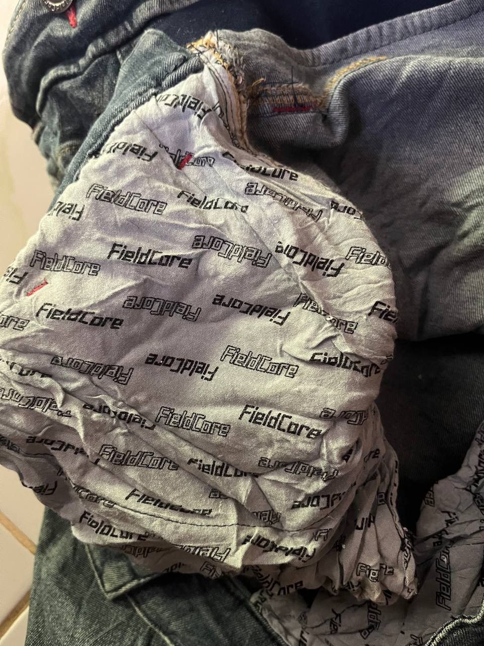 Japanese Brand FIELDCORE JAPANESE BRAND JEANS CARGO BONDAGE Size US 37 - 11 Thumbnail