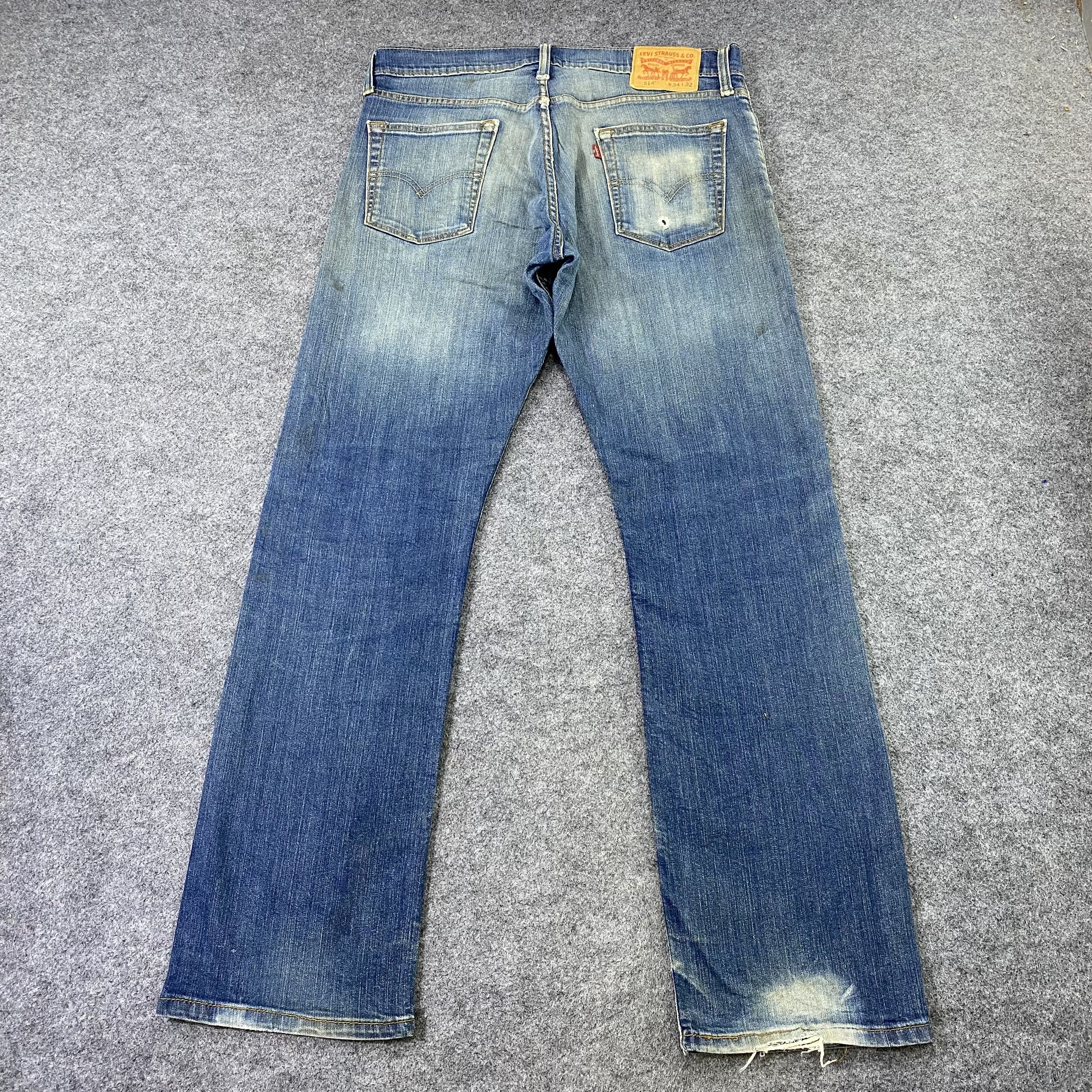 Jean × Levi's × Vintage Vintage Levis 514 Blue Wash Jeans-J1141 Size US 34 / EU 50 - 8 Thumbnail