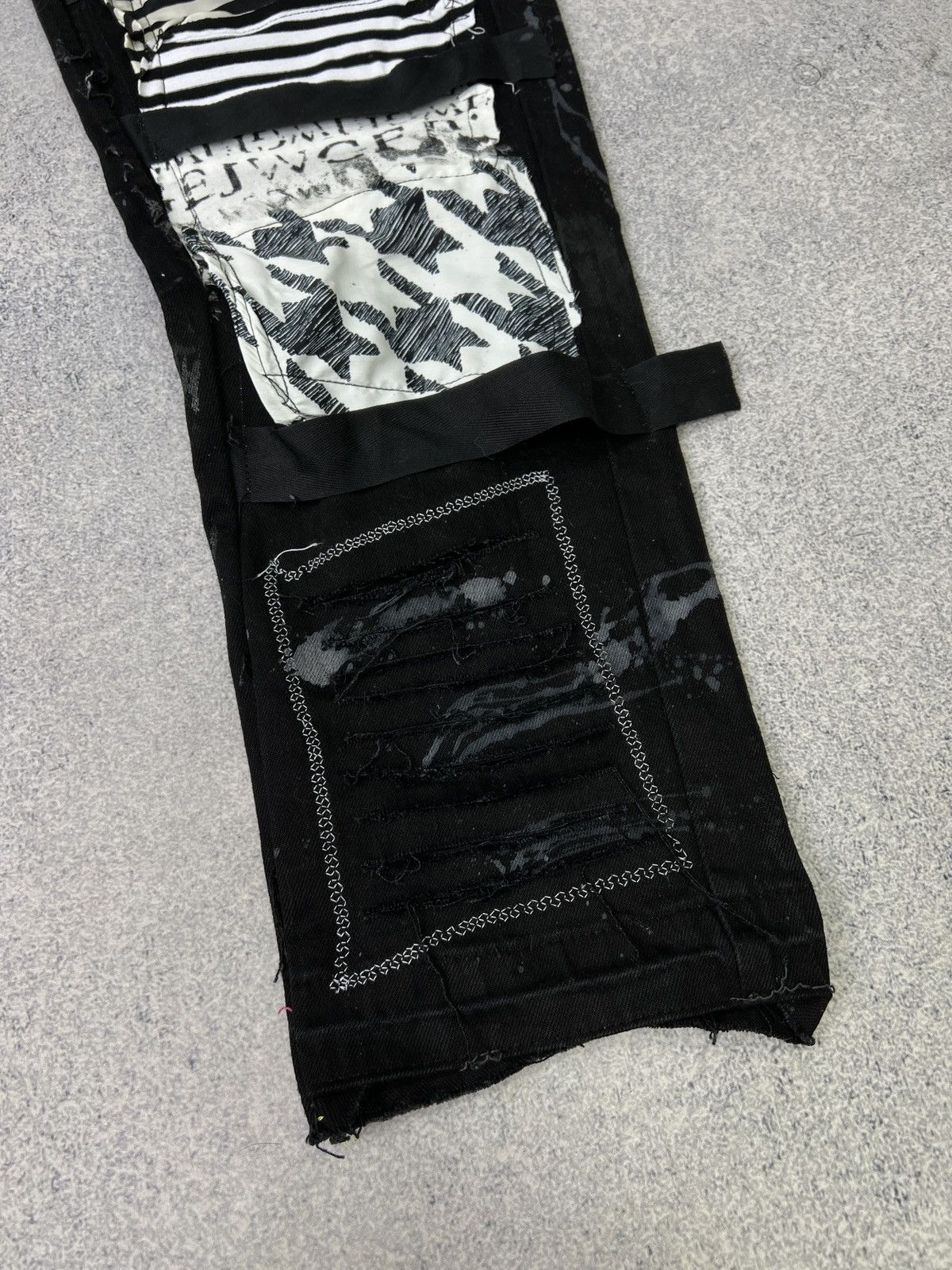 Designer × Japanese Brand × Vintage Vintage punk rock goth emo metal dark ripped crazy jeans Size US 40 / EU 56 - 6 Thumbnail
