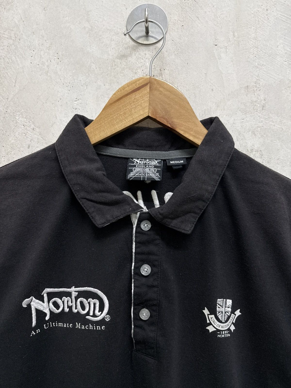 Norton Norton Birmingham Embroidery Polo Shirt Black Size US S / EU 44-46 / 1 - 6 Thumbnail