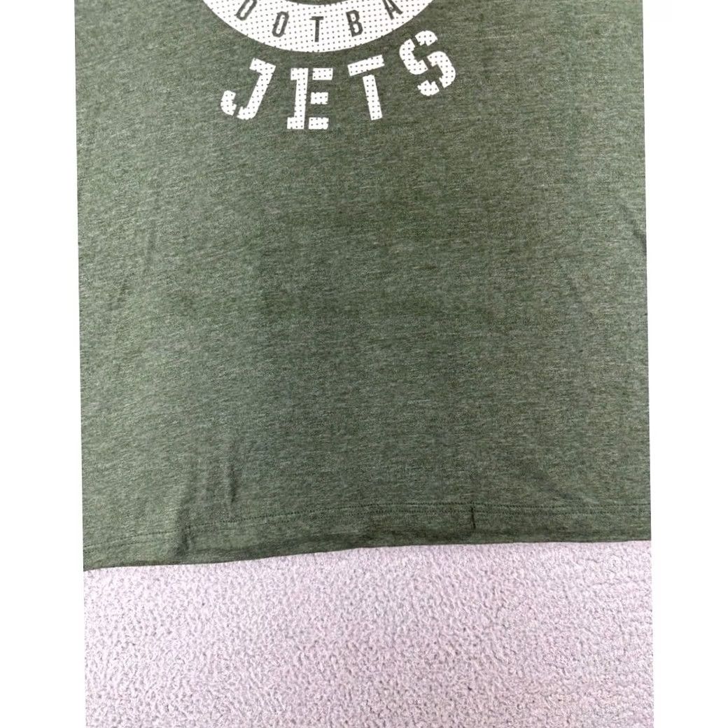 Vintage New York Jets T-Shirt Adult Large Green Majestic Short Sleeve Mens Crew Neck Triple Peak Size US L / EU 52-54 / 3 - 5 Thumbnail