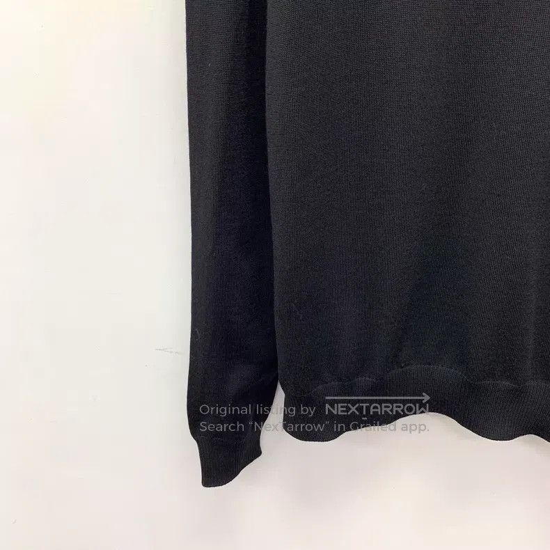 Fendi Fendi Black Collar Double F Wool Crewneck Long Sleeve Knit Size US M / EU 48-50 / 2 - 4 Thumbnail