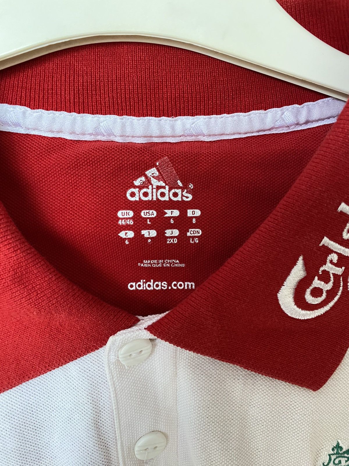 Adidas Vintage Adidas Liverpool Polo Football Shirt Soccer - Size L Size US L / EU 52-54 / 3 - 8 Thumbnail