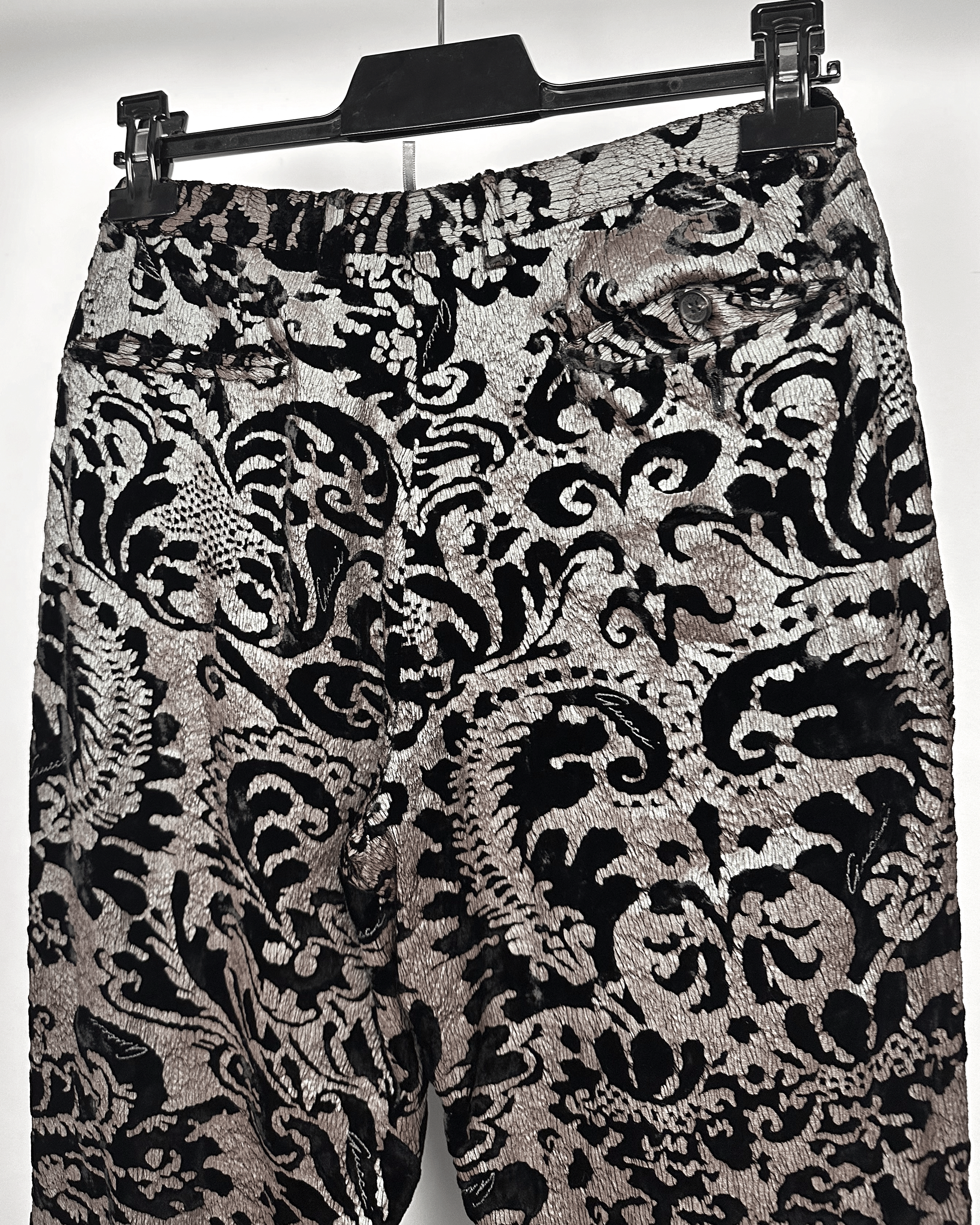 Gucci Gucci Jacquard Floral Pattern Flared Pants Size US 29 - 8 Thumbnail