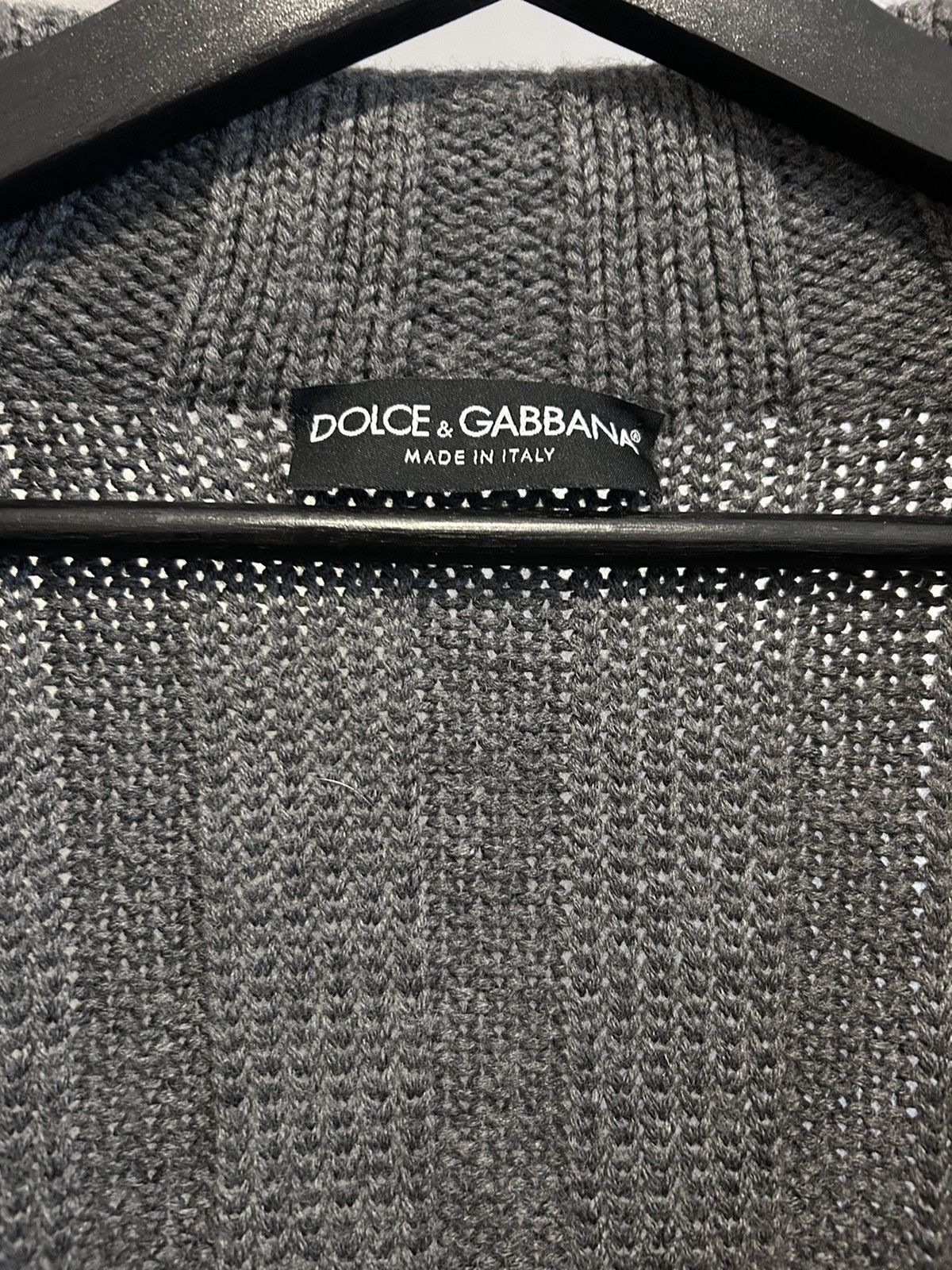 Dolce & Gabbana Dolce&Gabbana Archive Hidden Button-Up High Neck Wool Jumper Size US M / EU 48-50 / 2 - 7 Thumbnail