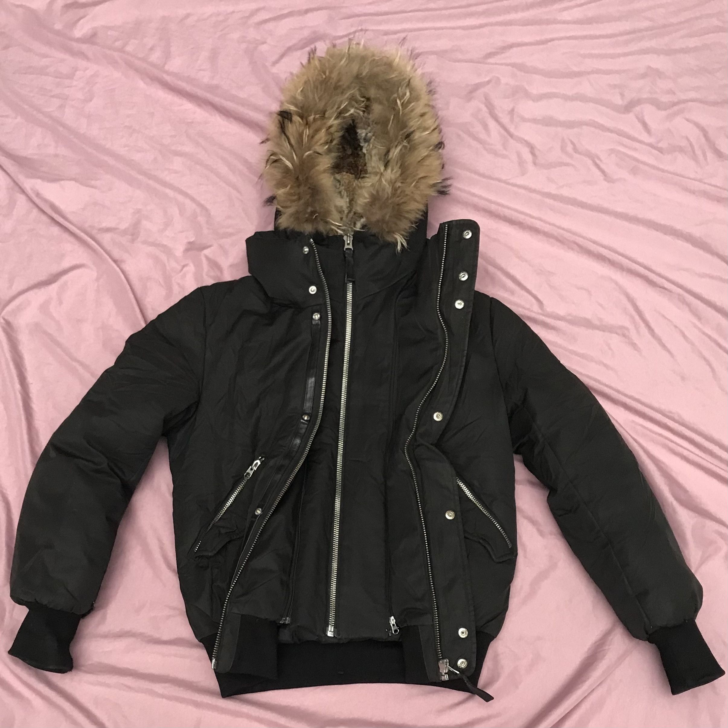 Mackage MACKAGE GOOSE DOWN FILLED, RABBIT & RACOON FUR HOOD BOMBER Size US S / EU 44-46 / 1 - 5 Thumbnail