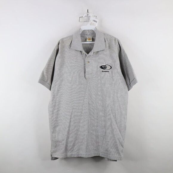 Hard Rock Cafe × Vintage Vintage 90s Hard Rock Cafe Shanghai China Polo Shirt Size US XL / EU 56 / 4 - 1 Thumbnail