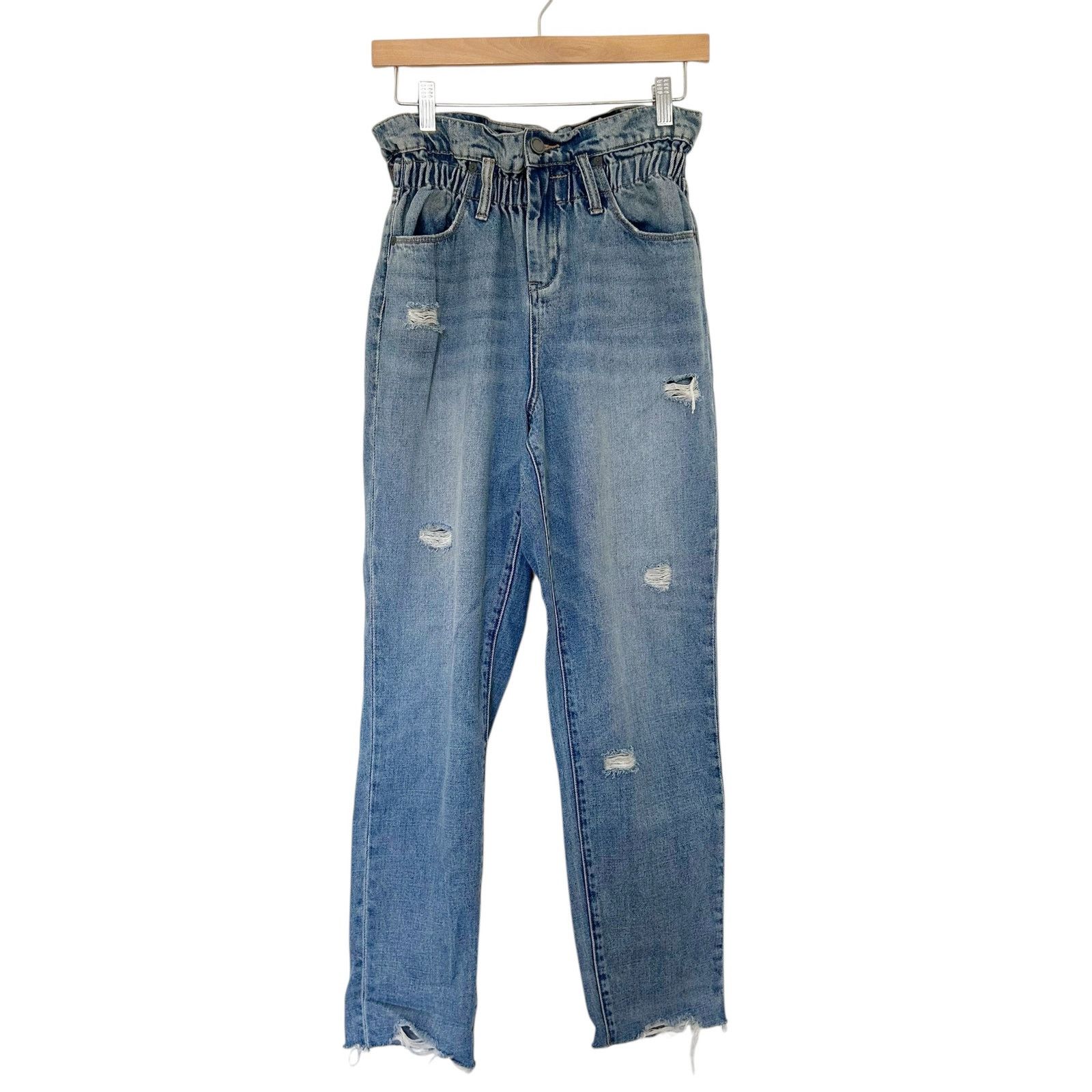 BLANKNYC Blank NYC Paper Bag Waist Jeans Sz 27 Size 27" / US 4 / IT 40 - 1 Thumbnail