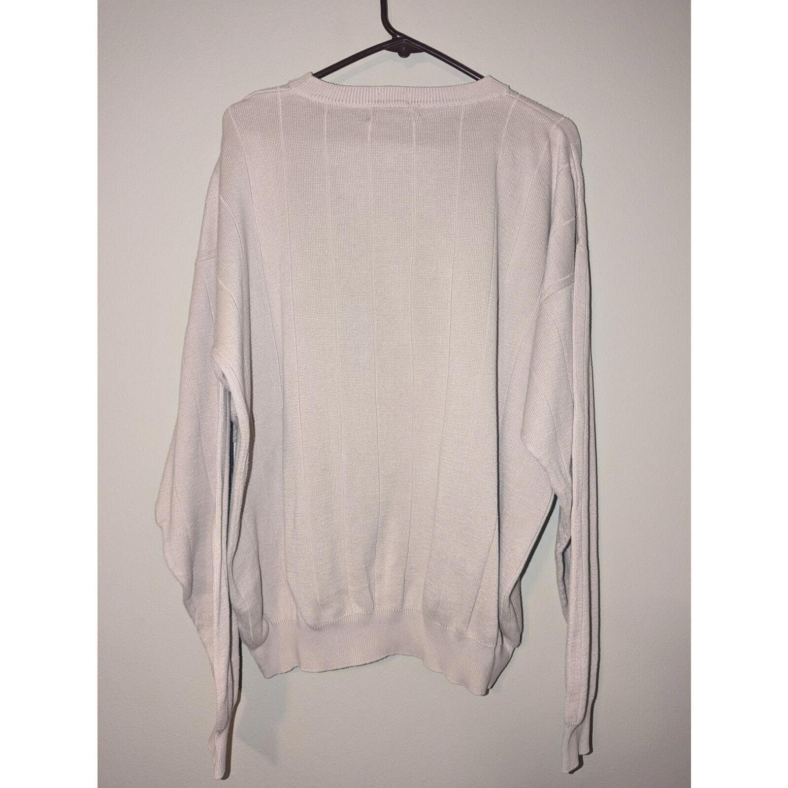 Designer Vintage Chaps Ralph Lauren Men's Cream Knit Sweater XL Size US XL / EU 56 / 4 - 6 Thumbnail