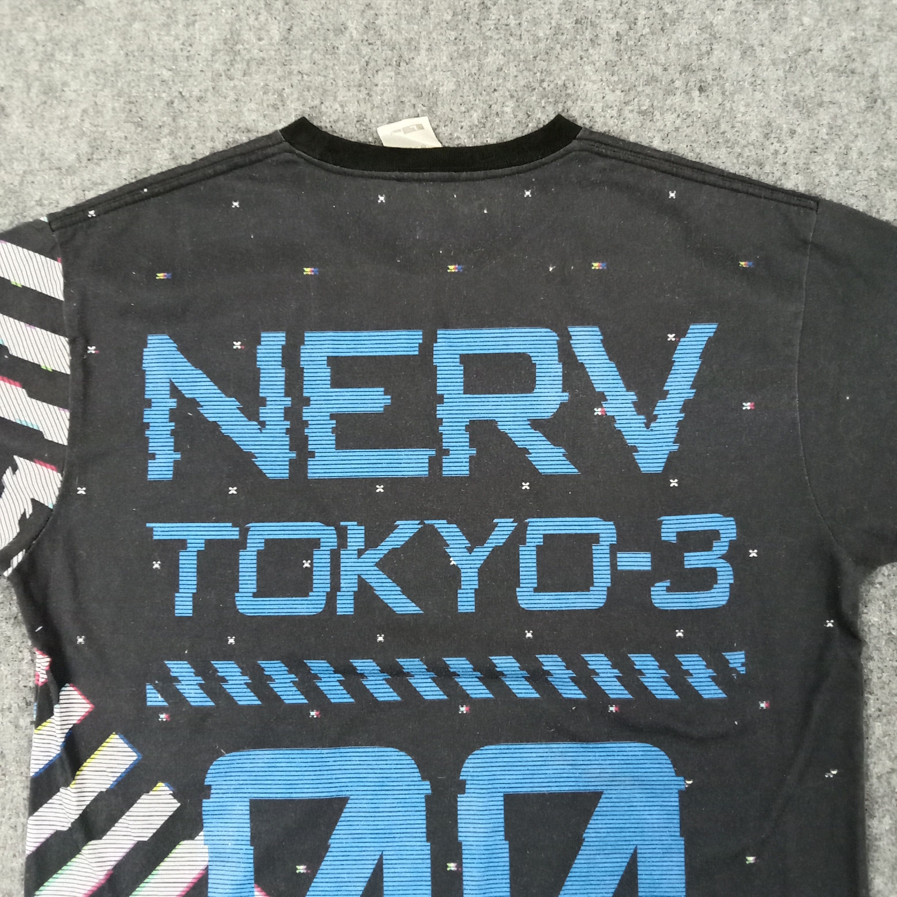 Anime Evangelion Nerv Tokyo-3 Anime Glitch Design Tshirt C249N22 Size US L / EU 52-54 / 3 - 7 Thumbnail