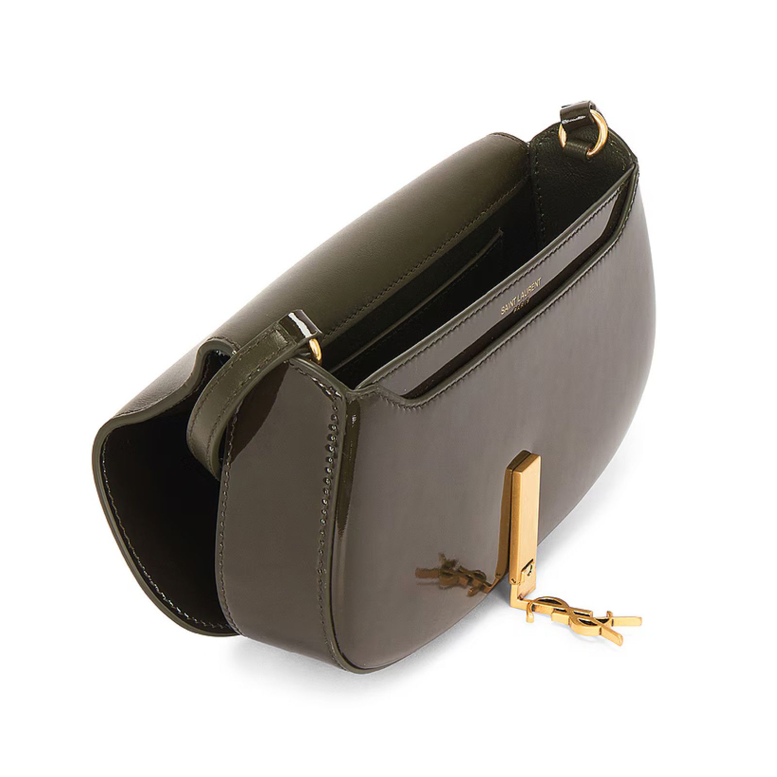 Yves Saint Laurent Saint Laurent Mini Voltaire Demi Lune YSL Shoulder Bag Green Size ONE SIZE - 17 Thumbnail