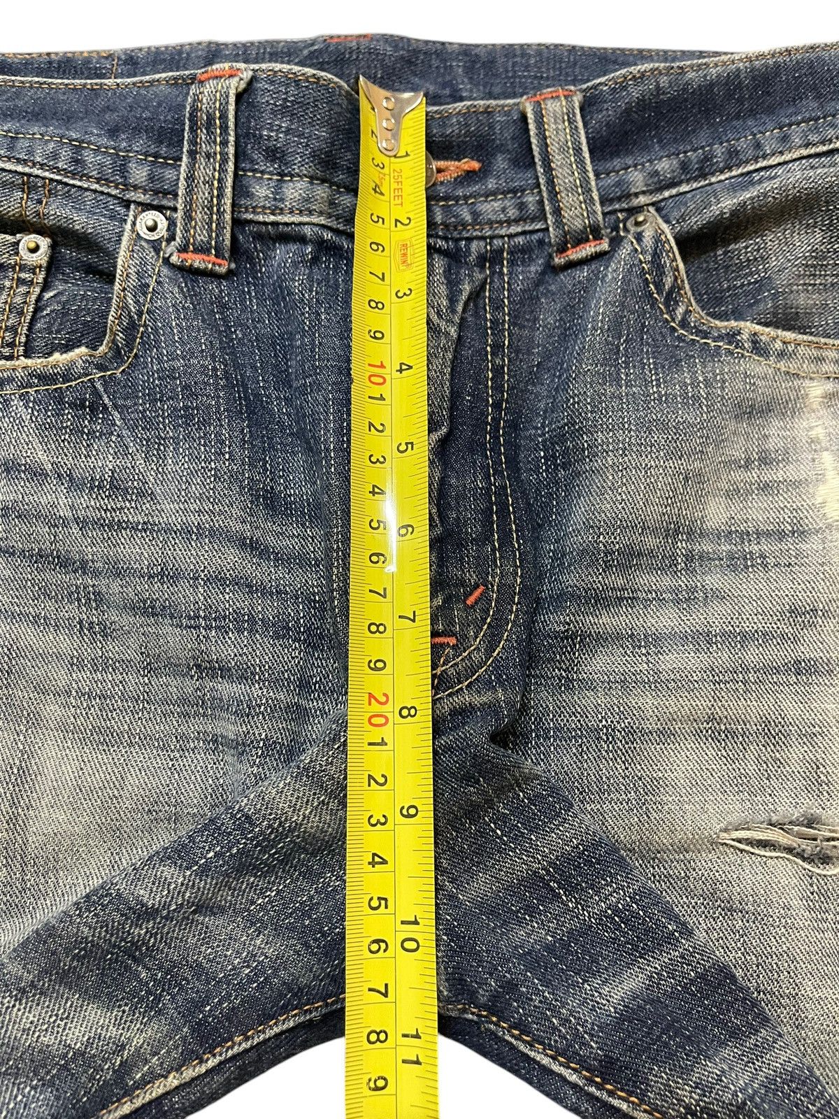 Kapital Vintage Japanese Brand Faded Wash Distress Style Jeans Size US 32 / EU 48 - 15 Thumbnail