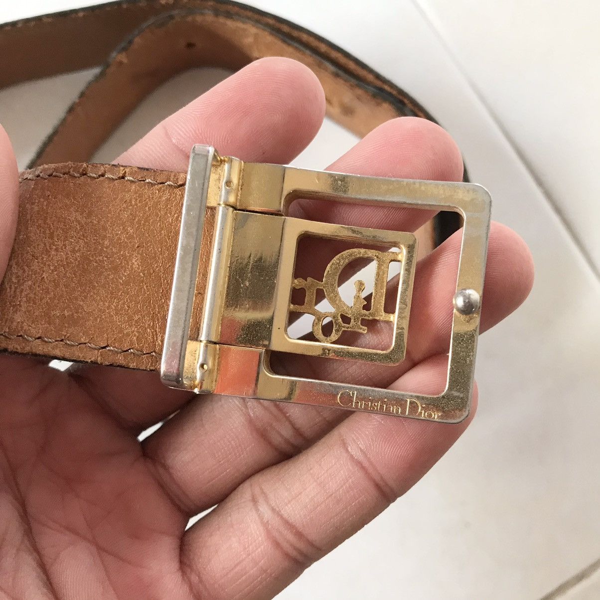 Christian Dior Monsieur Vintage Christian Dior Monsieur Leather Ratchet Belt Size ONE SIZE - 4 Thumbnail