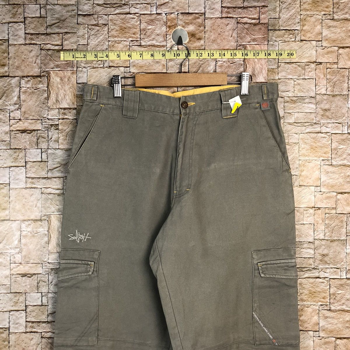 Japanese Brand Soljan Grey tactical utility Cargo Multipocket Pants #A357 Size US 32 / EU 48 - 5 Thumbnail