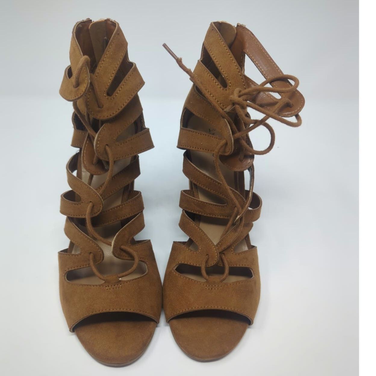 Other Indigo Rd gladiator tie suede heels Womens Size 7.5 Size US 7.5 / IT 37.5 - 3 Thumbnail