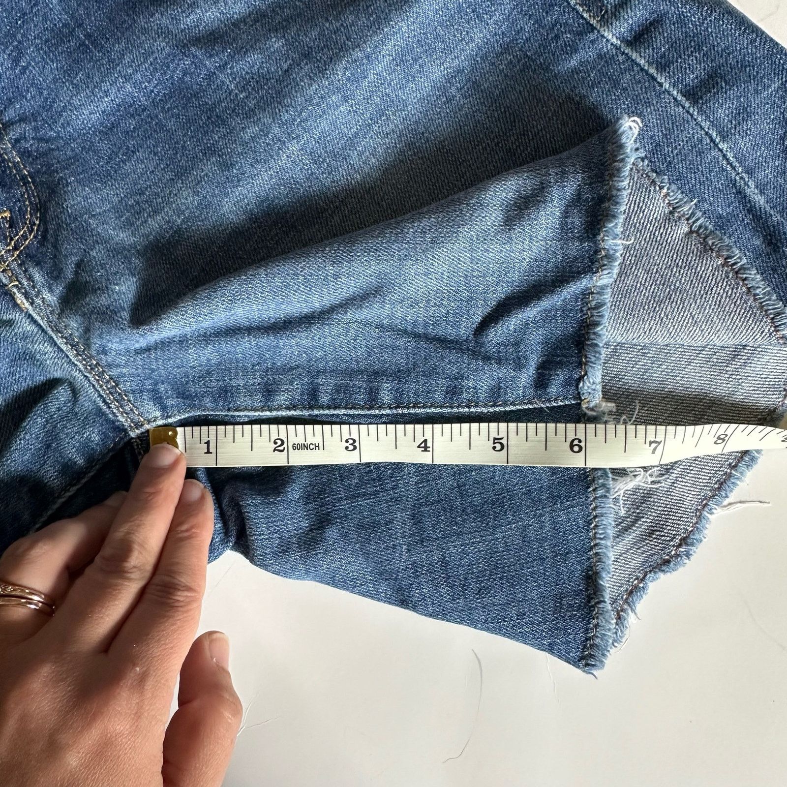 J.Crew J.Crew Cut-off Denim Stretch Jean Shorts Women’s size 4 Size 27" / US 4 / IT 40 - 7 Thumbnail