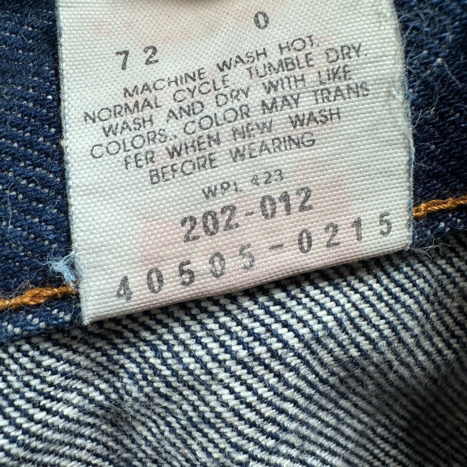 Levi's VTG Levi's Orange 505 Jeans Mens 44 x 32 Blue Straight Leg Size US 44 / EU 60 - 8 Thumbnail