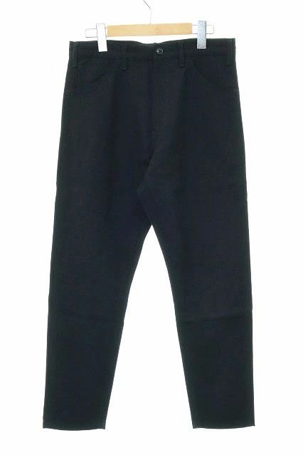 Junya Watanabe Casual Pants Plain Zipper Wool Tapered Pants Black Size US 30 / EU 46 - 1 Thumbnail