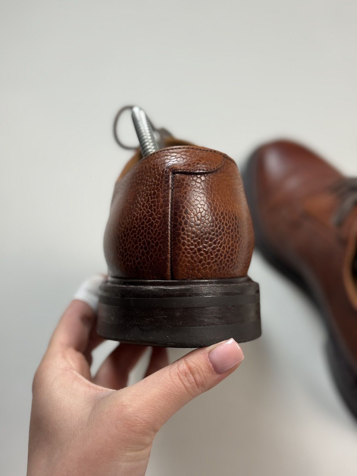 Other Joseph Cheaney Deal Mahogany Grain Leather Derby Shoes Size US 11 / EU 44 - 16 Thumbnail