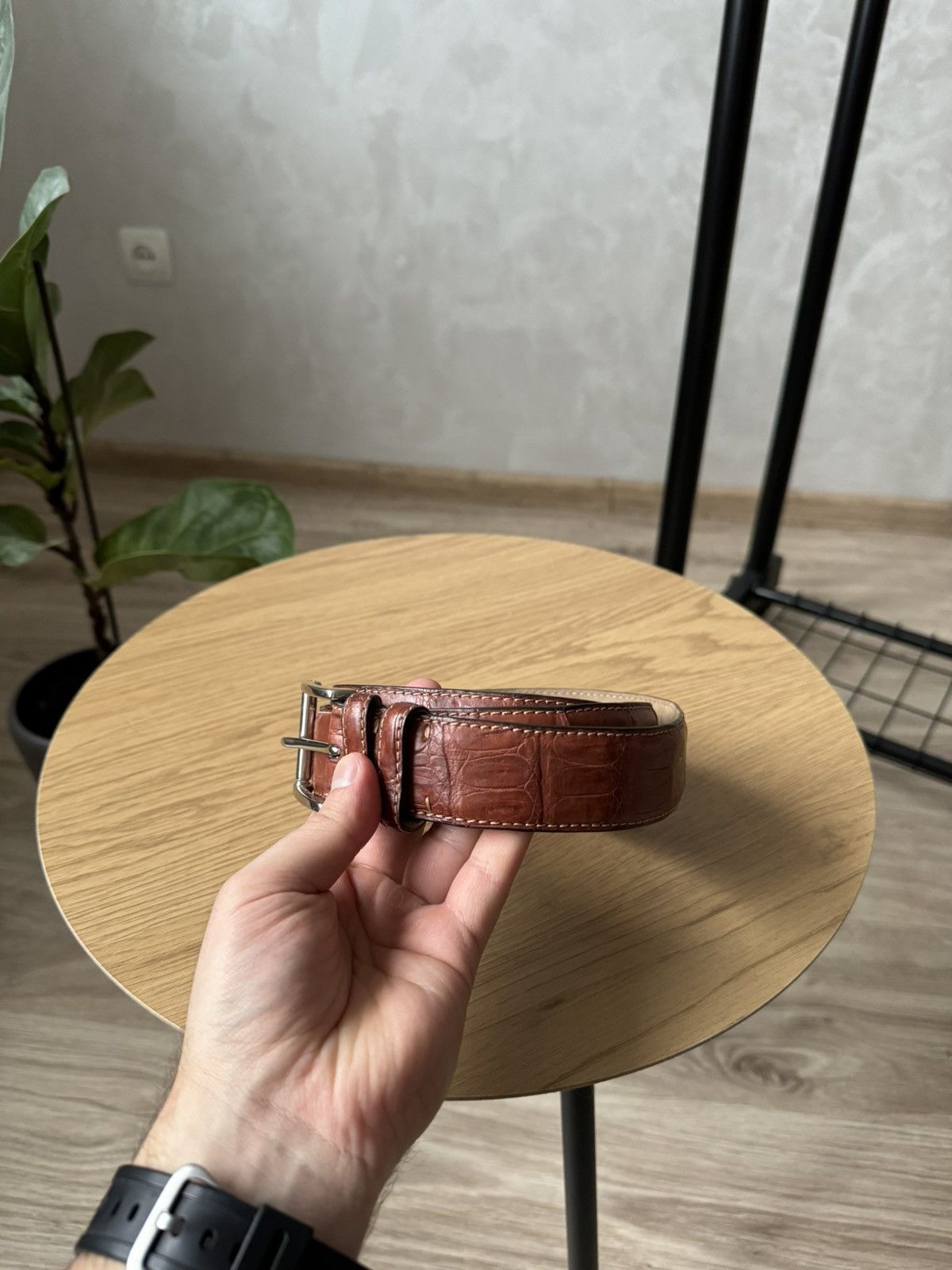 Brioni × Vintage Vintage Brioni Genuine Crocodile Leather Belt Size ONE SIZE - 1 Thumbnail