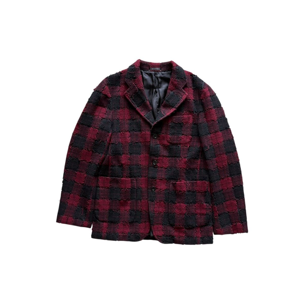 Takeo Kikuchi ARCHIVED DESIGNED TAKEO KIKUCHI Pacthed & Distressed Blazer Size 40R - 2 Thumbnail