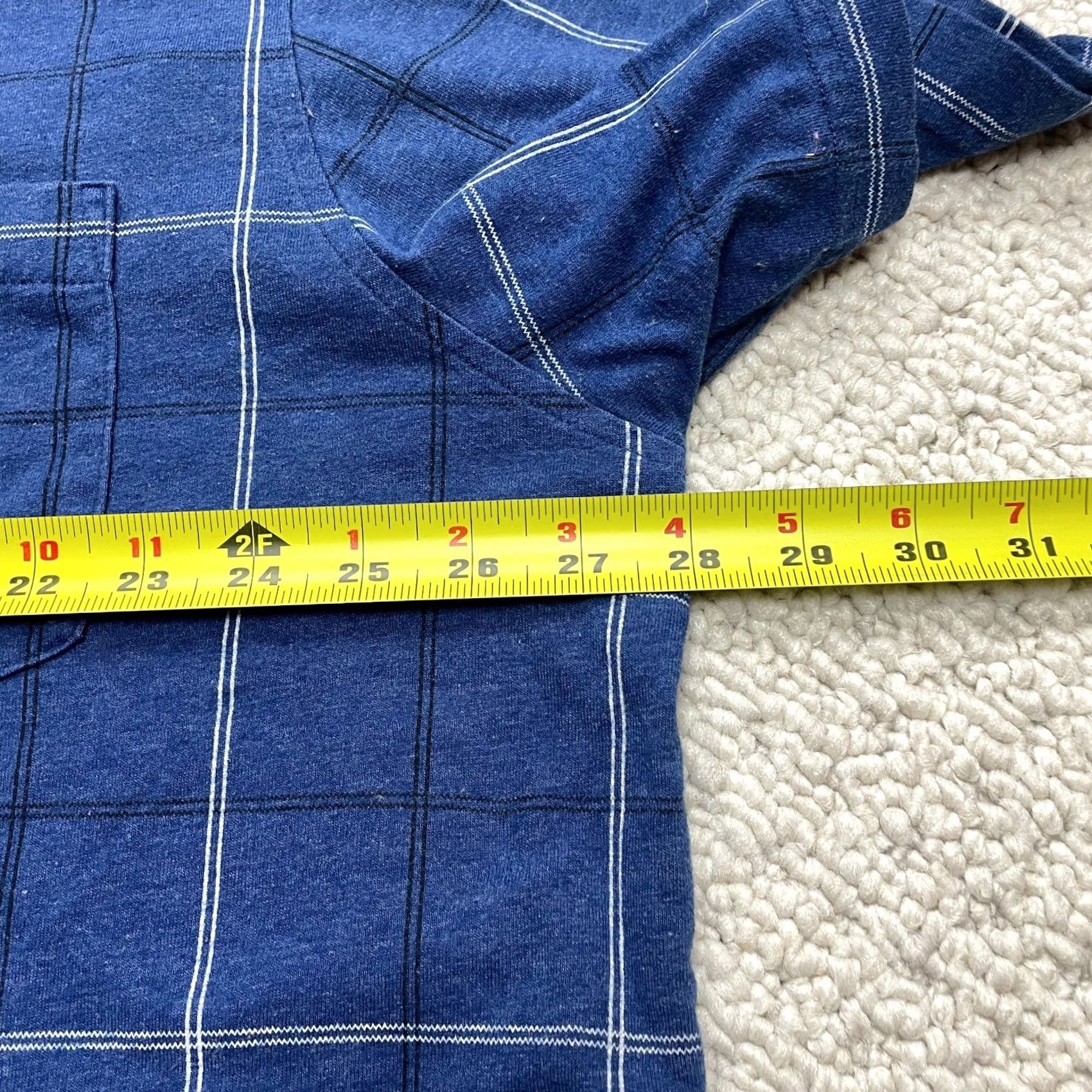 George George Polo Shirt Mens 2XL Blue Check Short Sleeve Cotton Knit Golf Rugby Polo Shirt Mens XXL 50-52 Casual Travel Shirts Polo shirt Mens Big & Tall Size US XXL / EU 58 / 5 - 7 Thumbnail