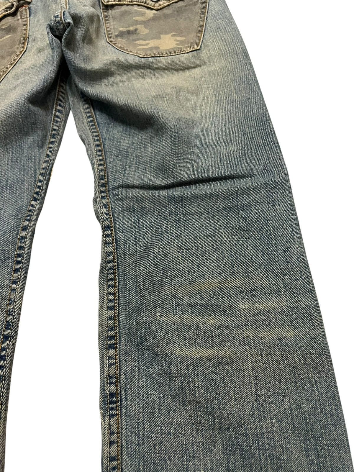 Japanese Brand Double Waist💥Rattle Trap Distressed Light Wash kapital style Size US 30 / EU 46 - 15 Thumbnail