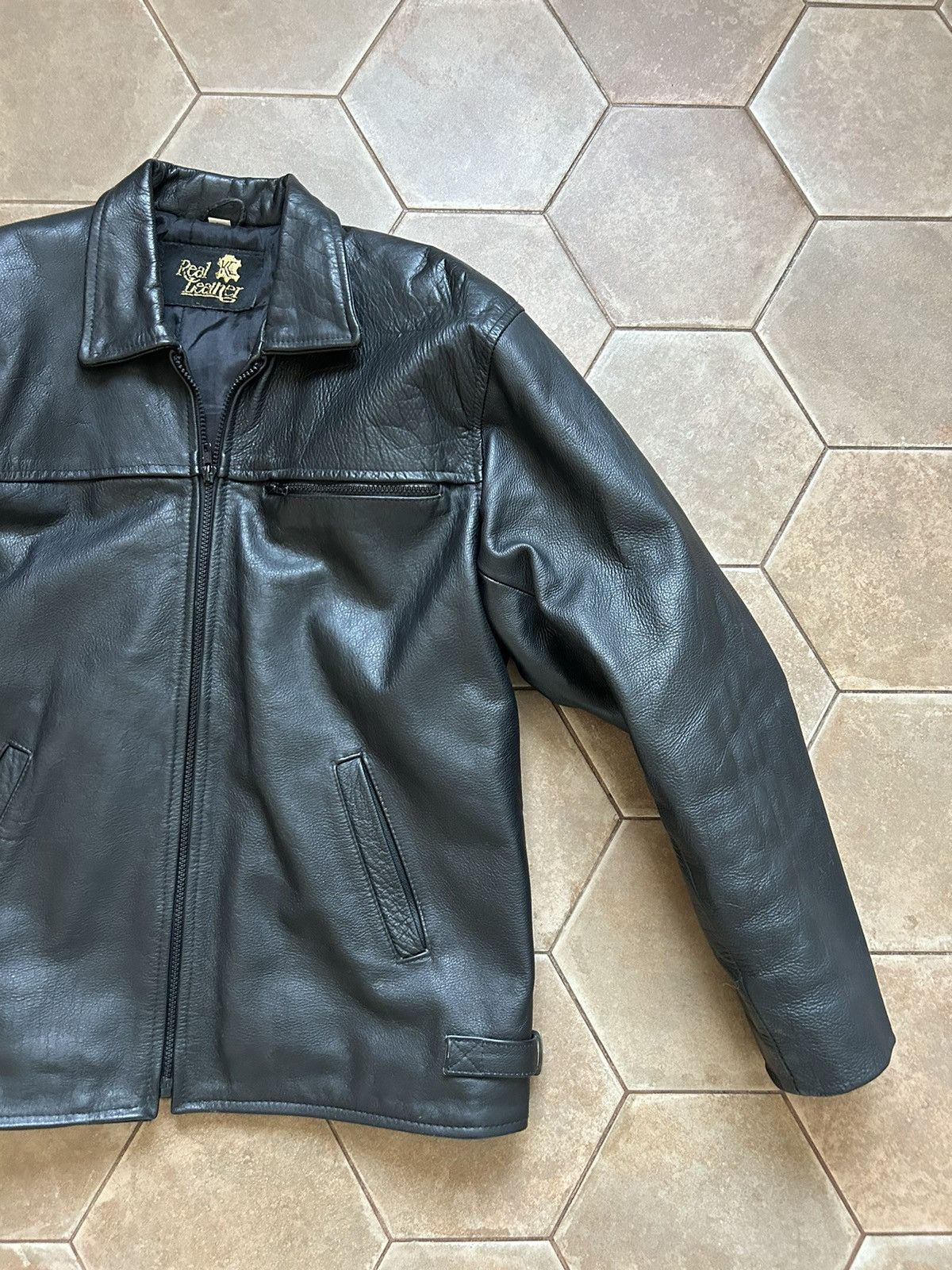 Japanese Brand Vintage Real Leather Biker Jacket Schott avirex Size US L / EU 52-54 / 3 - 3 Thumbnail
