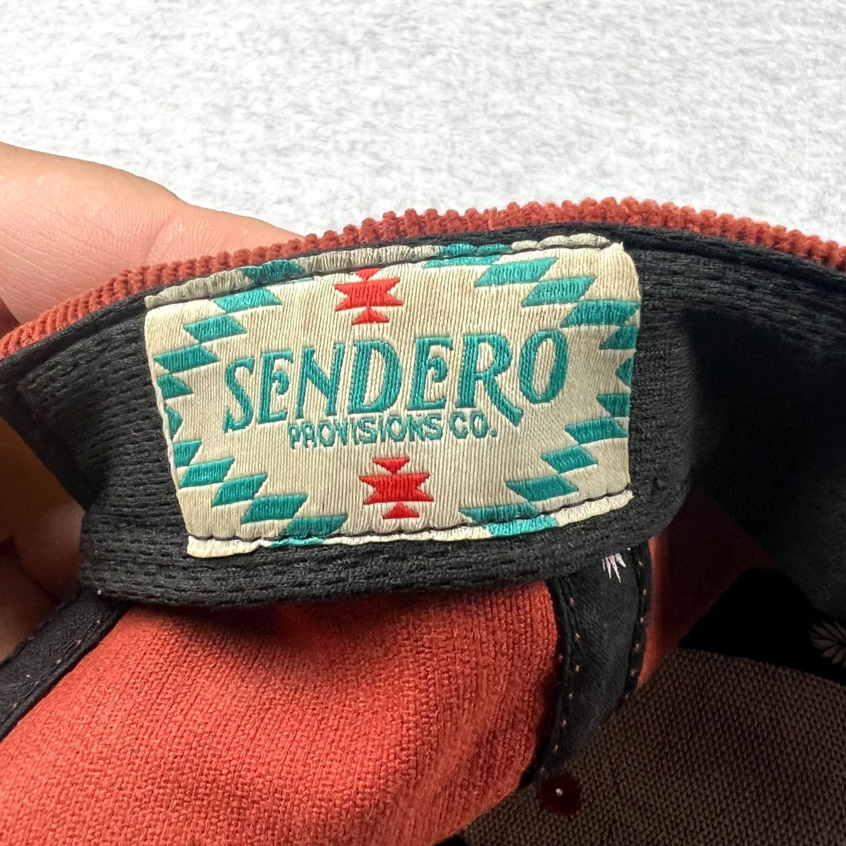 Roper Sendero Corduroy Hat Adult Rope Snapback Adjustable Orange Size ONE SIZE - 4 Thumbnail