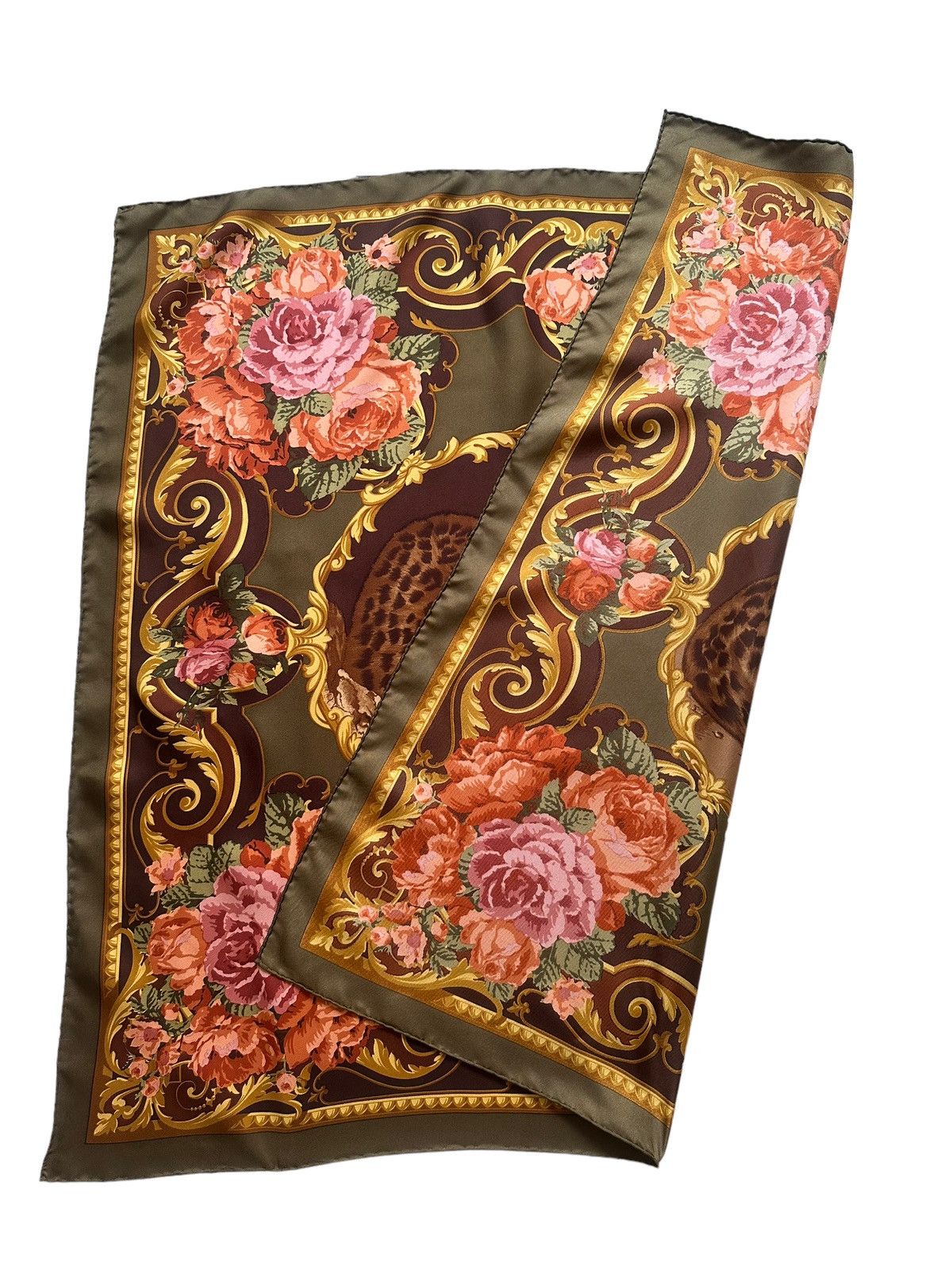 Polo Ralph Lauren × RRL Ralph Lauren × Vintage Vintage Ralph Lauren Leopard Motive Scarves Size ONE SIZE - 3 Thumbnail